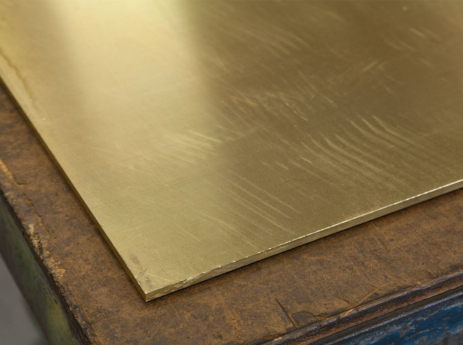 Латунная плита 100 мм 2500 мм Л63 ГОСТ 2208-2007