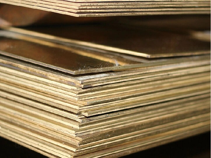 Латунный лист 10 мм 1000 мм 1410 мм ЛО62-1 ГОСТ 2208-2007