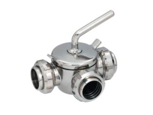 Нержавеющий пробковый кран 35 мм 0.6 МПа 12Х18Н10Т