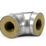 Отвод в оцинковке 479 мм 110 мм 100 кг/м3