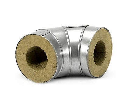 Отвод в оцинковке 406 мм 30 мм 100 кг/м3