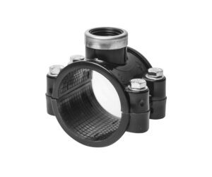 Седловая врезка ПНД 125 х 1 компрессионная