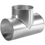 Тройник кожуха из нержавеющей стали 145 мм