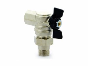 Угловой муфтовый кран 1/2х1 дюйм 1 дюйм 1.6 МПа