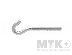 Винт-полукольцо с метрической резьбой оцинкованный (6,0 x 40)