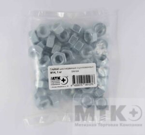 Гайки шестигранные DIN 934 оцинкованные (1 кг) (6,0)