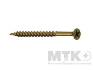 Саморезы по дереву, жёлтый цинк (РМЗ) (4,8 х 120)