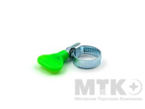 Хомут червячный с ключом оцинкованный W1 (12-20)