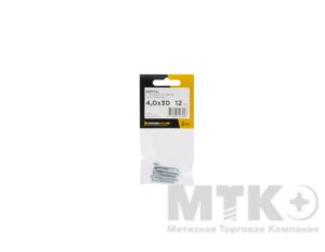 Винты DIN 965 с потайной головкой оцинкованные (пакет) (4,0 x 08)